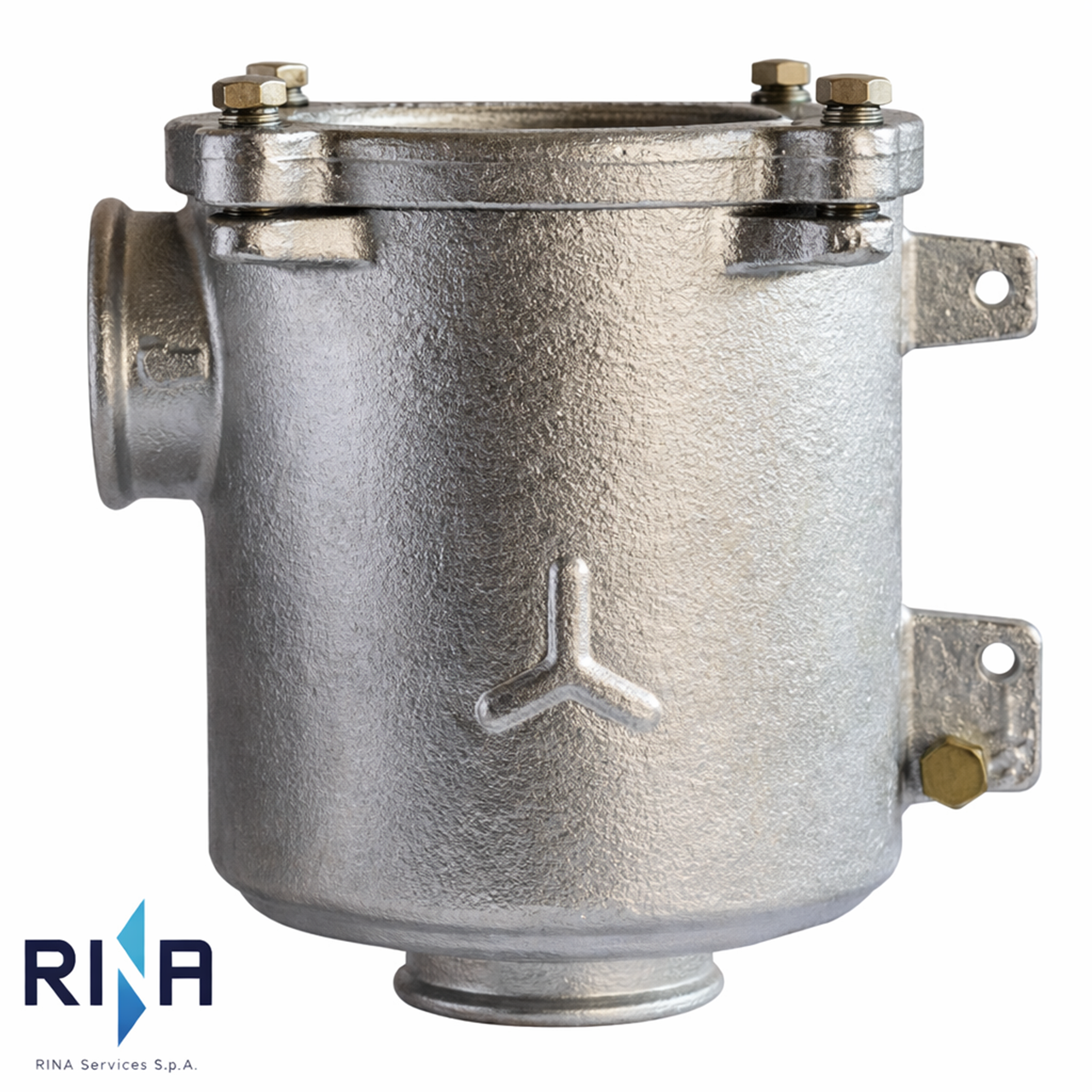 Koelwaterfilter ZIJ- ONDER UITLAAT BRONS